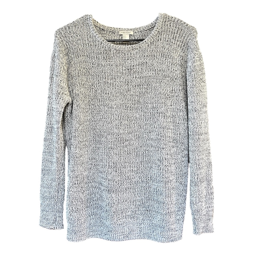 2x 100% Cotton Ribbed Knit Fisherman Sweater | Black/White, Cream/Black | F21 - Picture 14 of 16